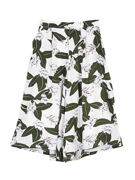 リゾートモチーフガウチョパンツ