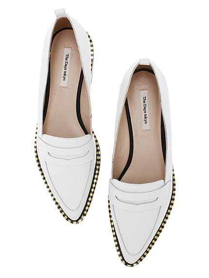 レザーフラットローファー