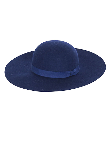 【GDS】 ツバ広リボンフェルトHAT