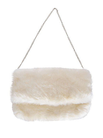 【GDS】 フェイクファー折り返しクラッチBAG