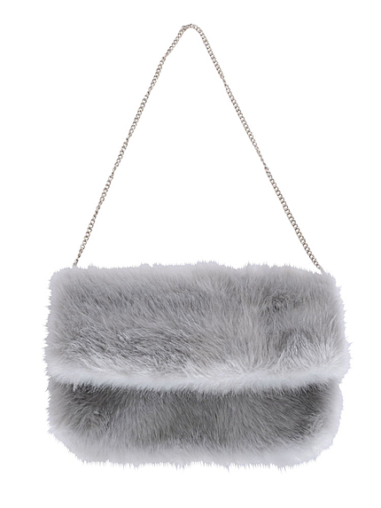 【GDS】フェイクファー折り返しクラッチBAG