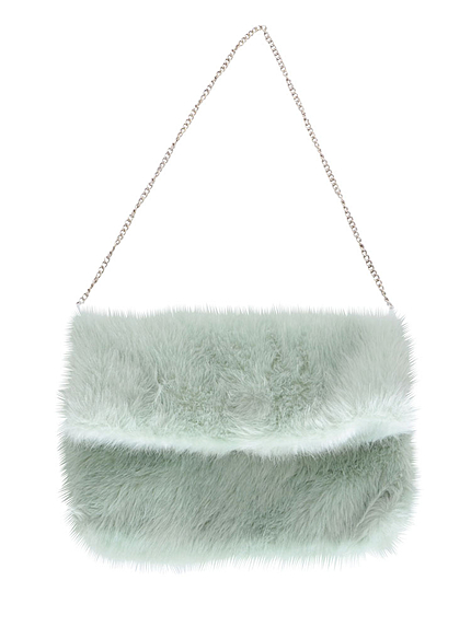 【GDS】フェイクファー折り返しクラッチBAG