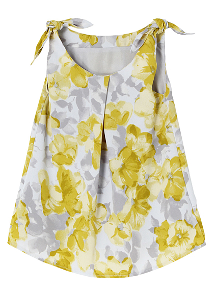 【Kid's】 FLOWERプリントタックワンピース