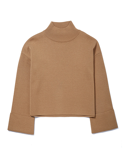 ミラノリブフレアースリーブニット