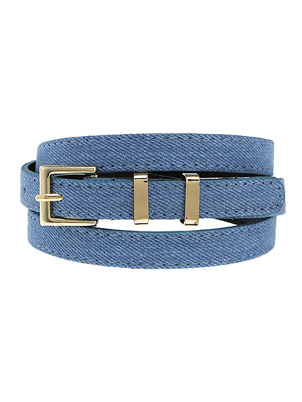 デニムライク細ベルト