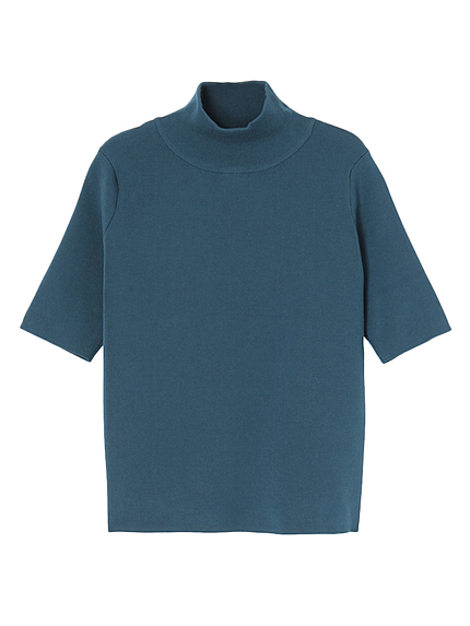 半袖タートルニット