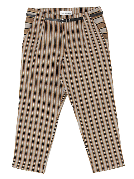 シアーペンシルボーダーパンツ