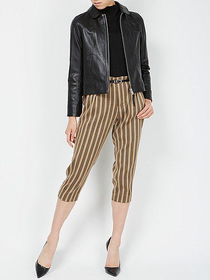 シアーペンシルボーダーパンツ