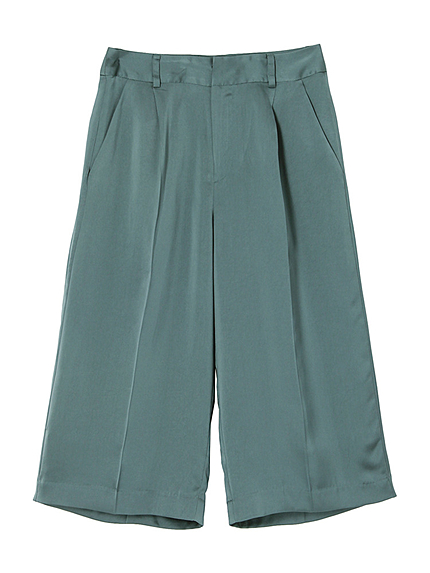 サテンフレアーパンツ