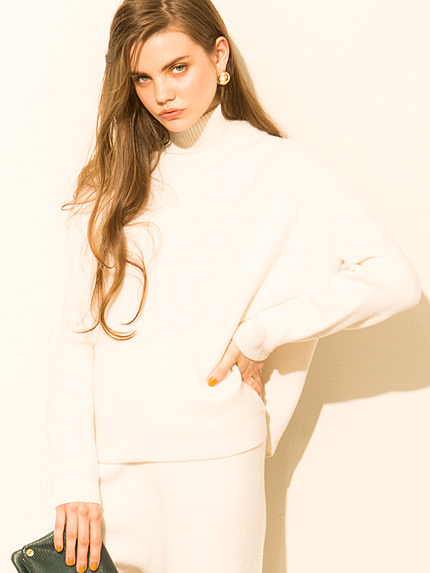 ラグランニットトップ