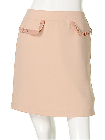 ポケットフリル台形スカート