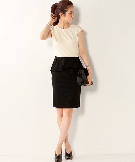 ＜FLICKA（フリッカ）＞ウエストフリル ワンピース