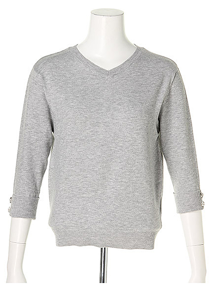 シンプルVニット(85359211)