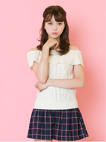 15.AW　BackリボンオフショルTOPS