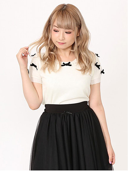 プチリボンパフニット