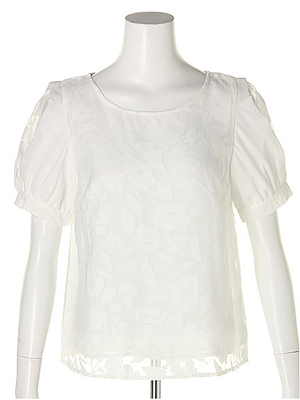 袖デザインオパールブラウス