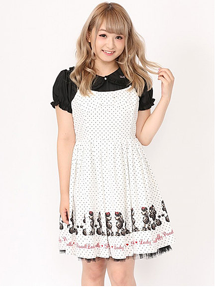 ドットプードル胸リボンＯＰ