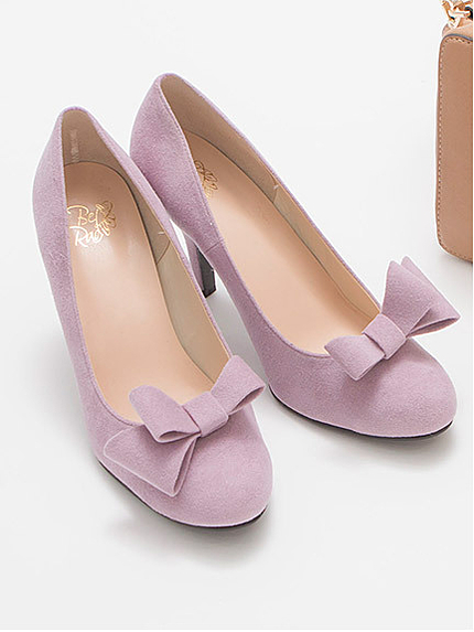 取り外しリボン付きパンプス