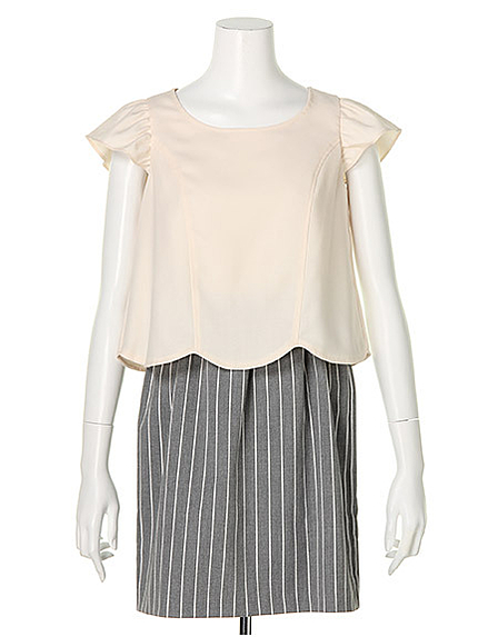 スカラップコーデワンピース