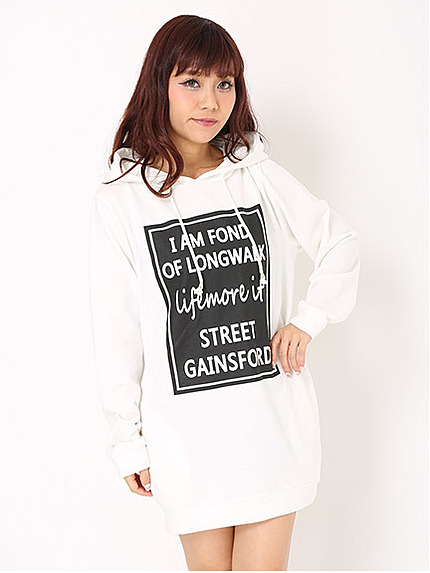 BOXロゴスウェットチュニック