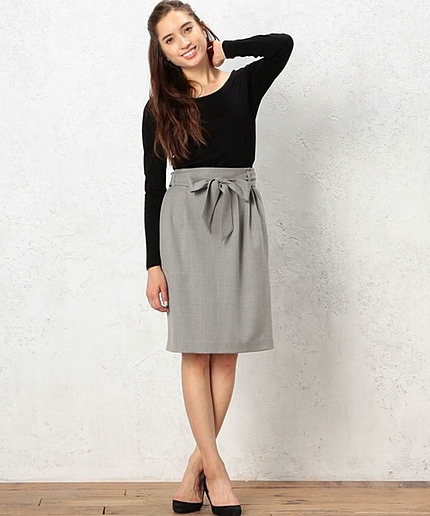 CR T/W ヘリンボンRBN スカート