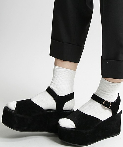 WEGO/スエード厚底サンダル