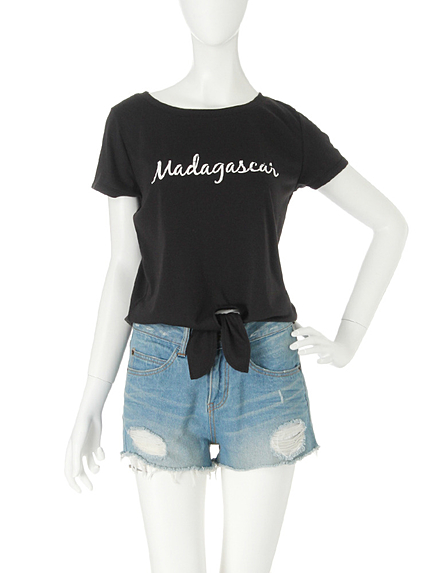 【green】前結びロゴＴシャツ