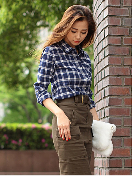 チェック シャツ