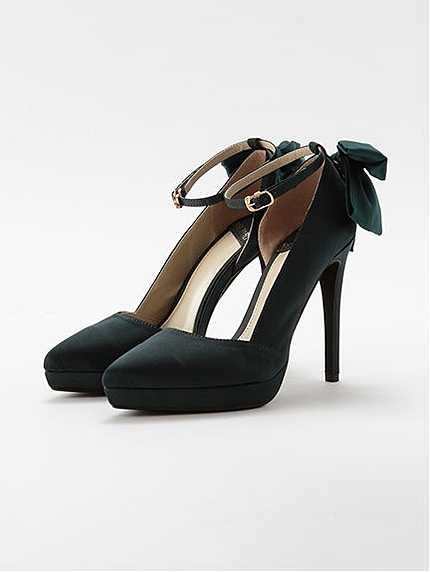 リボンセパレートパンプス