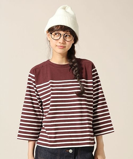 Ｃボーダーユルプルオーバー