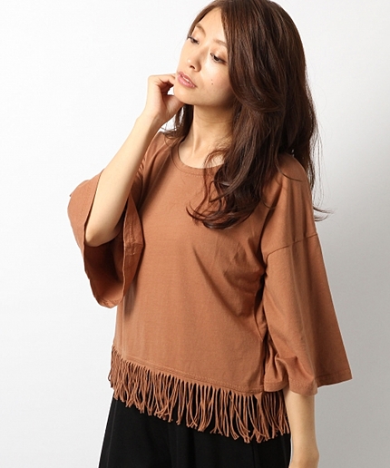 フリンジショートT5分袖