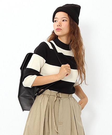 ミラノリブボーダープルオーバー