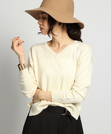 【WEB先行予約】１２ＧＡＷＮウォッシャブルＶネック