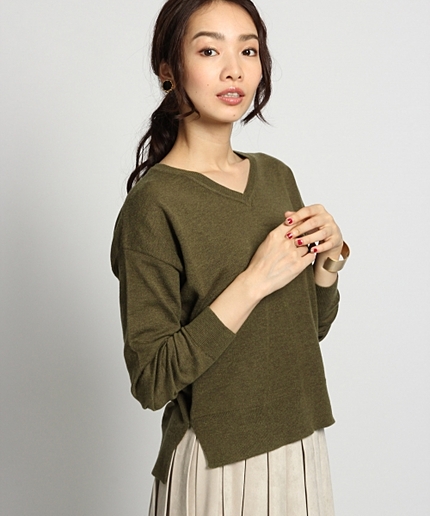 【WEB先行予約】１２ＧＡＷＮウォッシャブルＶネック