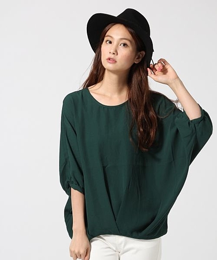 ドルマンタックプルオーバー/8分袖