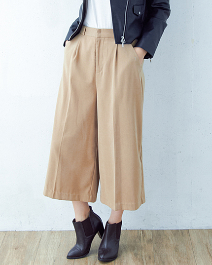 【non-no10月号新木優子さん着用】スウェードガウチョ/パンツ