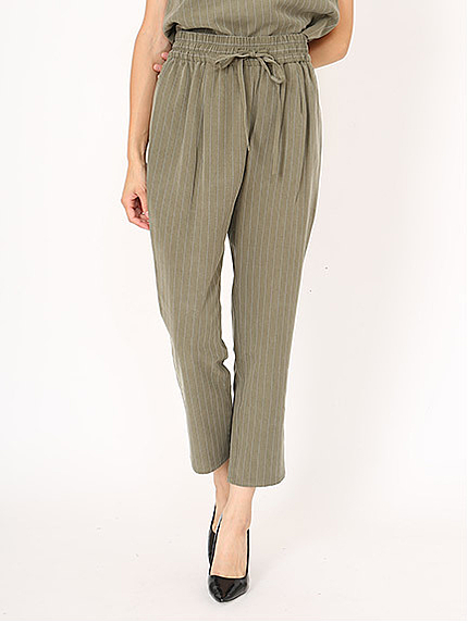 ストライプミニタリーパンツ