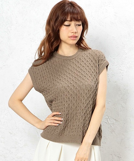 CB C CABLE C/N NS プルオーバー ニット