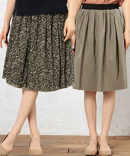 monable チュールPrt リバーシブル スカート