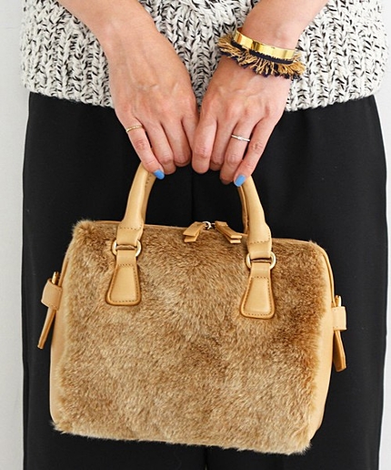 【予約】BY フェイクファー2WAYボストン