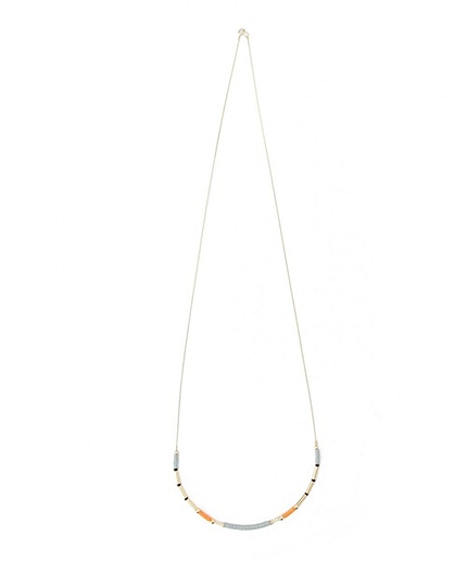 BY メタル2トーンカラー ロングネックレス