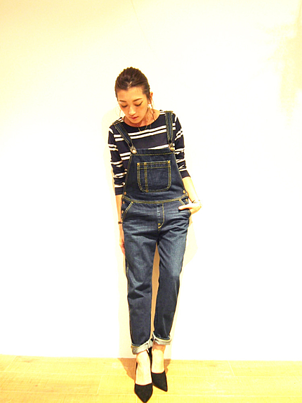 インディゴデニムサロペット