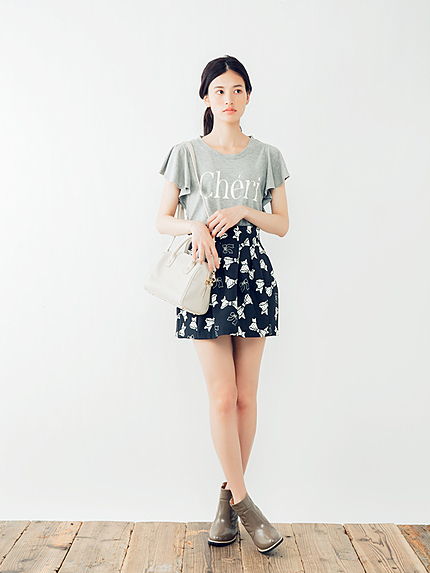 【dazzlin】リボンボンディングスカート