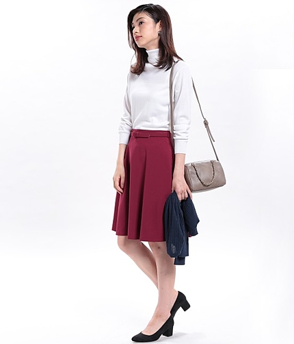 ★9/4ヒルナンデス!放映★ 【2点SET】ベルテッドフレアースカート