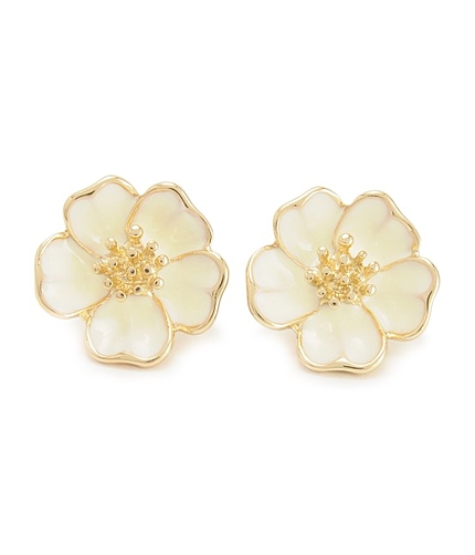 エポフラワークリップイヤリング