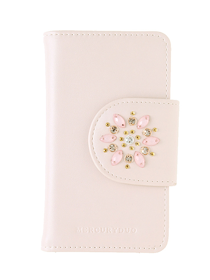 <<6対応>>【DUO】 ビジュー付iphoneケース(6ver)