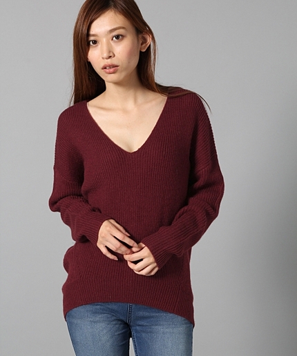 【新色追加!WEB限定先行予約】5GアゼコクーンVネックプルオーバー