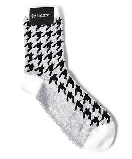 BY 千鳥格子ショートソックス