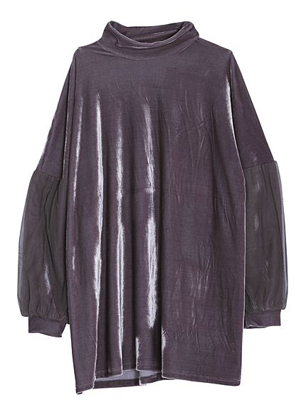 ベロアチュール切替ワンピース