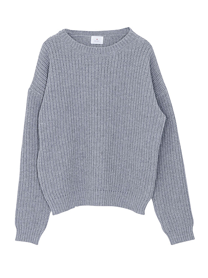 Basicアゼ編みニット